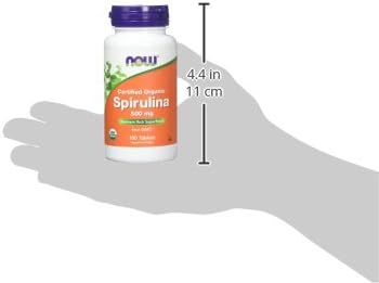 NOW Foods Spirulina, 500 mg, Organic, 100 Tablets