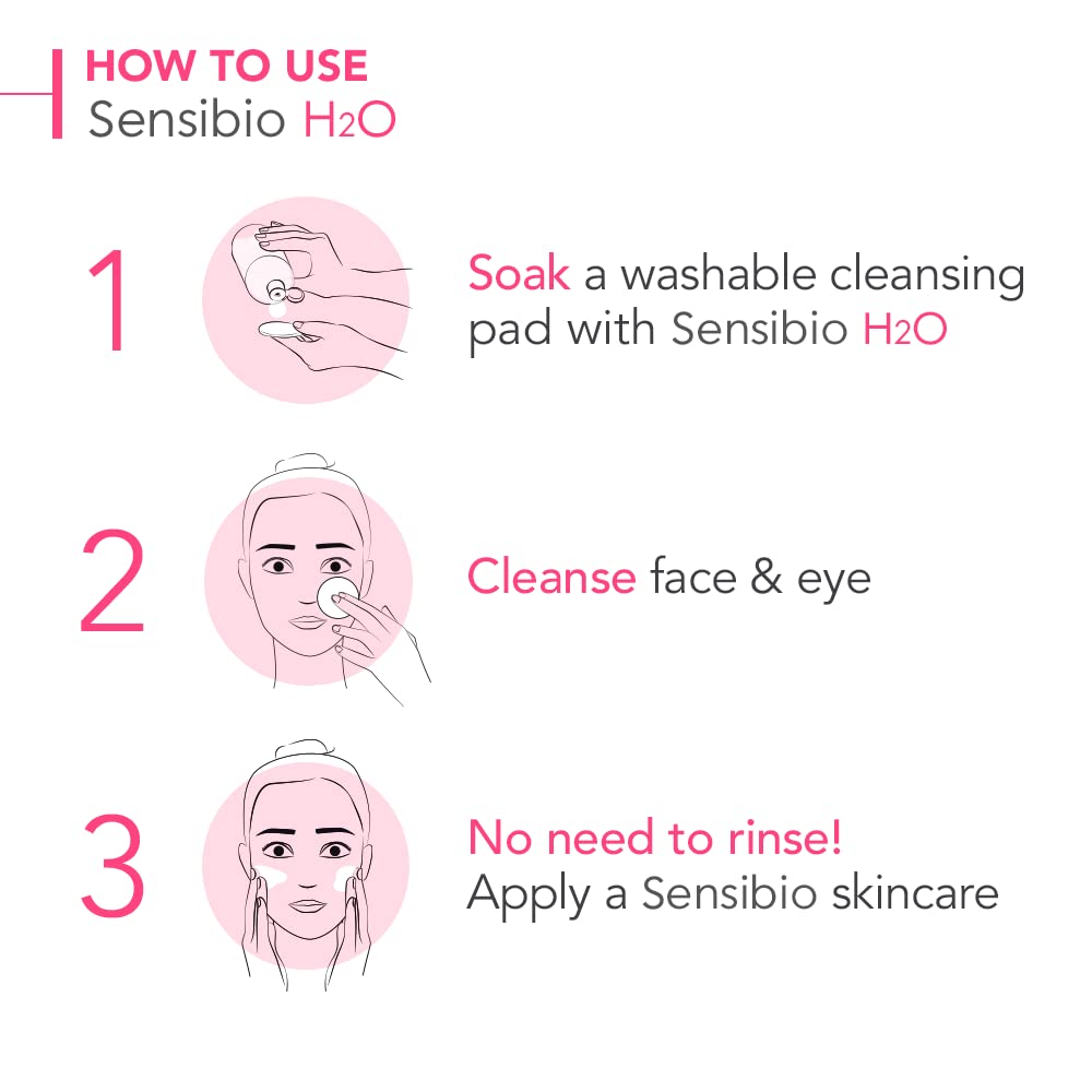 Bioderma - Sensibio - H2O Micellar Water - Makeup Remover Cleanser - Face Cleanser for Sensitive Skin