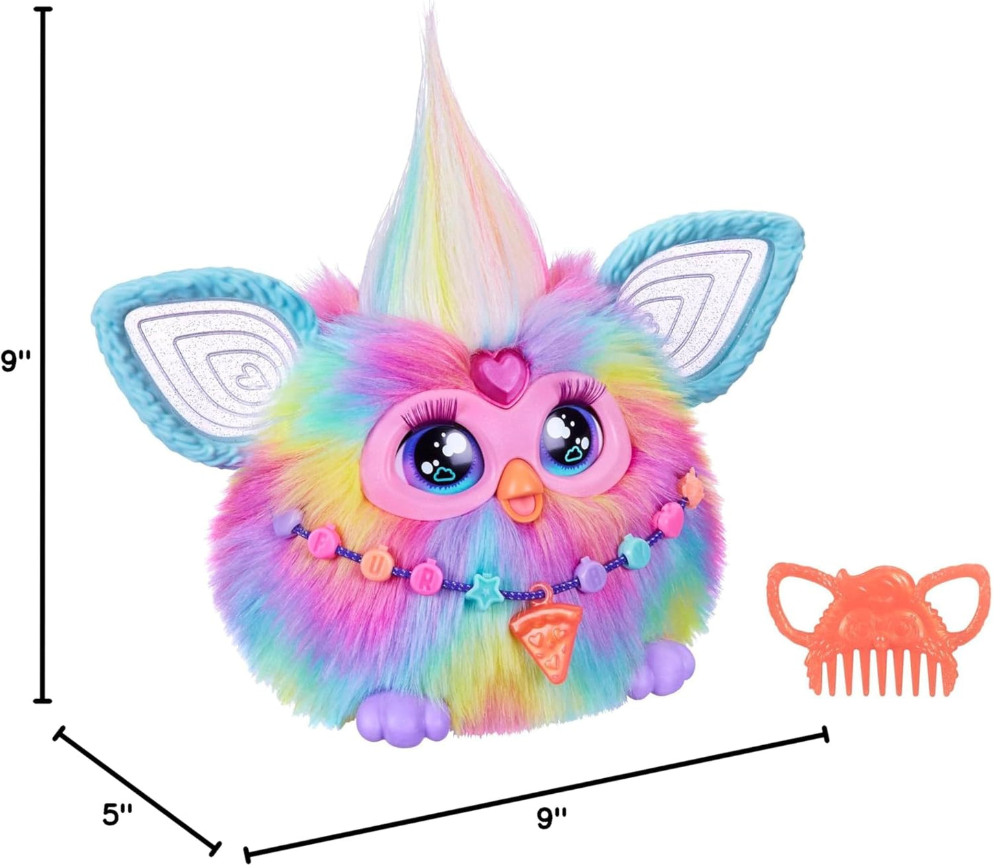 Furby Tie Dye, 15 Fashion Accessories, Interactive Plush Toys for 6 Year Old Girls & Boys & Up, Voice Activated Animatronic (Copy)