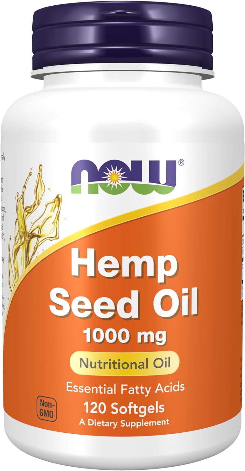 NOW Foods Hemp Seed Oil, 1000 mg, 120 Softgels