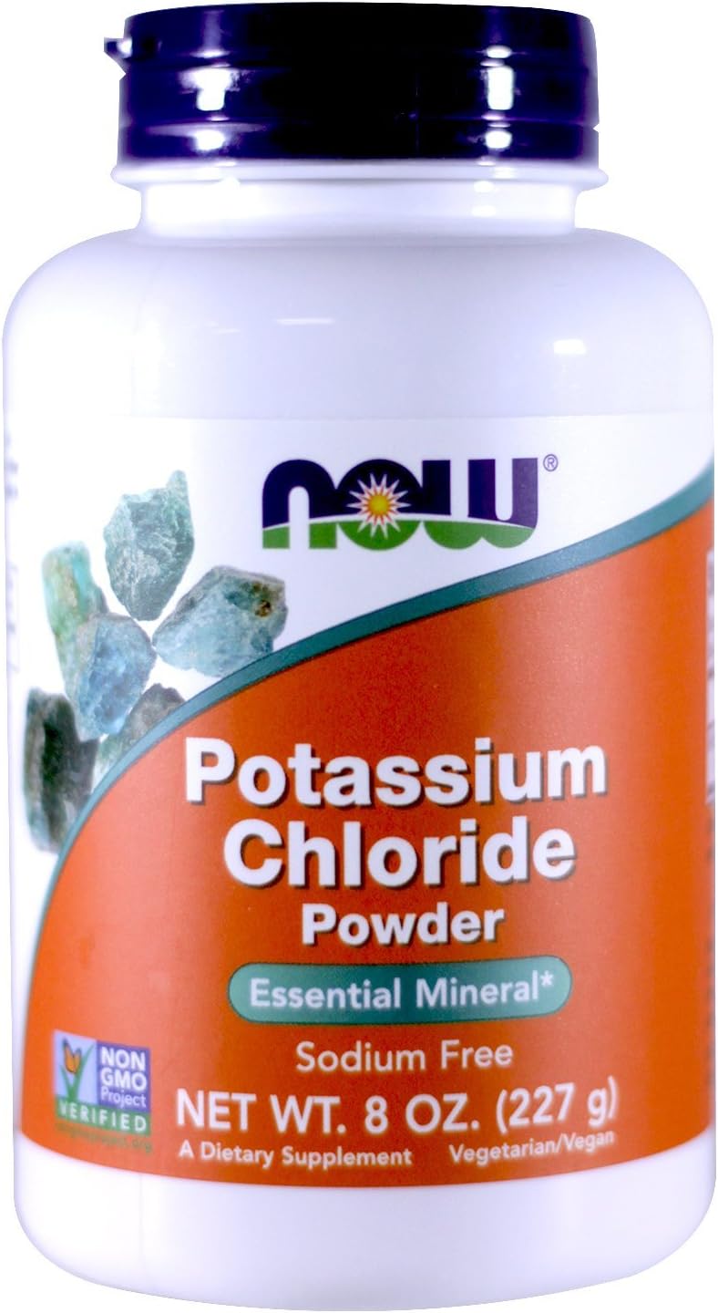 NOW Foods Potassium Chloride Powder, 365 mg, 8 oz.