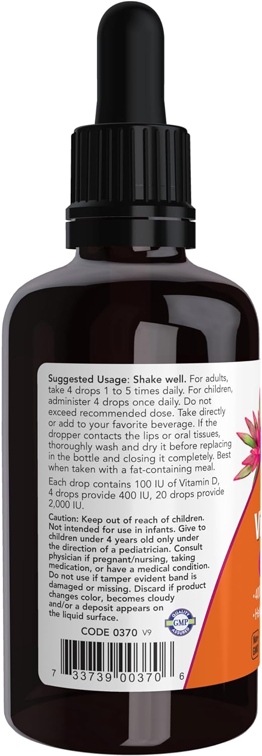 NOW Foods Vitamin D-3 Liquid, 2 fl. oz.