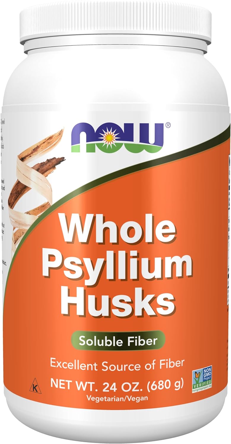 NOW Foods Psyllium Husks, Whole, 24 oz.