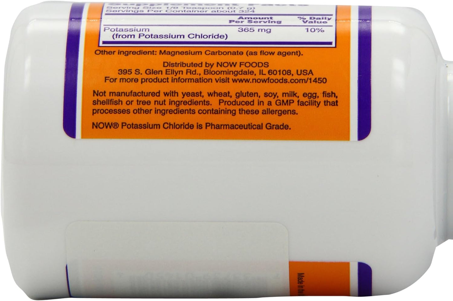 NOW Foods Potassium Chloride Powder, 365 mg, 8 oz.