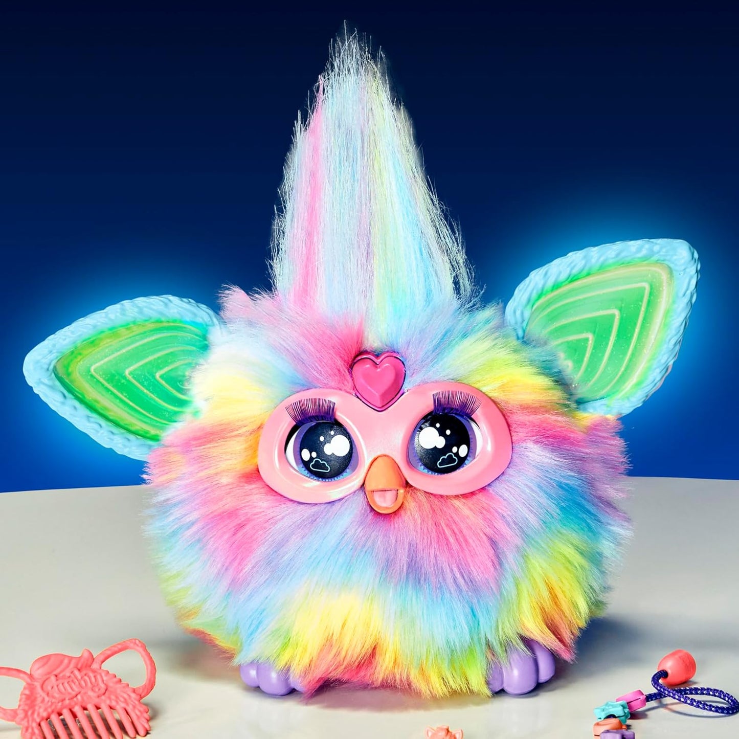 Furby Tie Dye, 15 Fashion Accessories, Interactive Plush Toys for 6 Year Old Girls & Boys & Up, Voice Activated Animatronic (Copy)