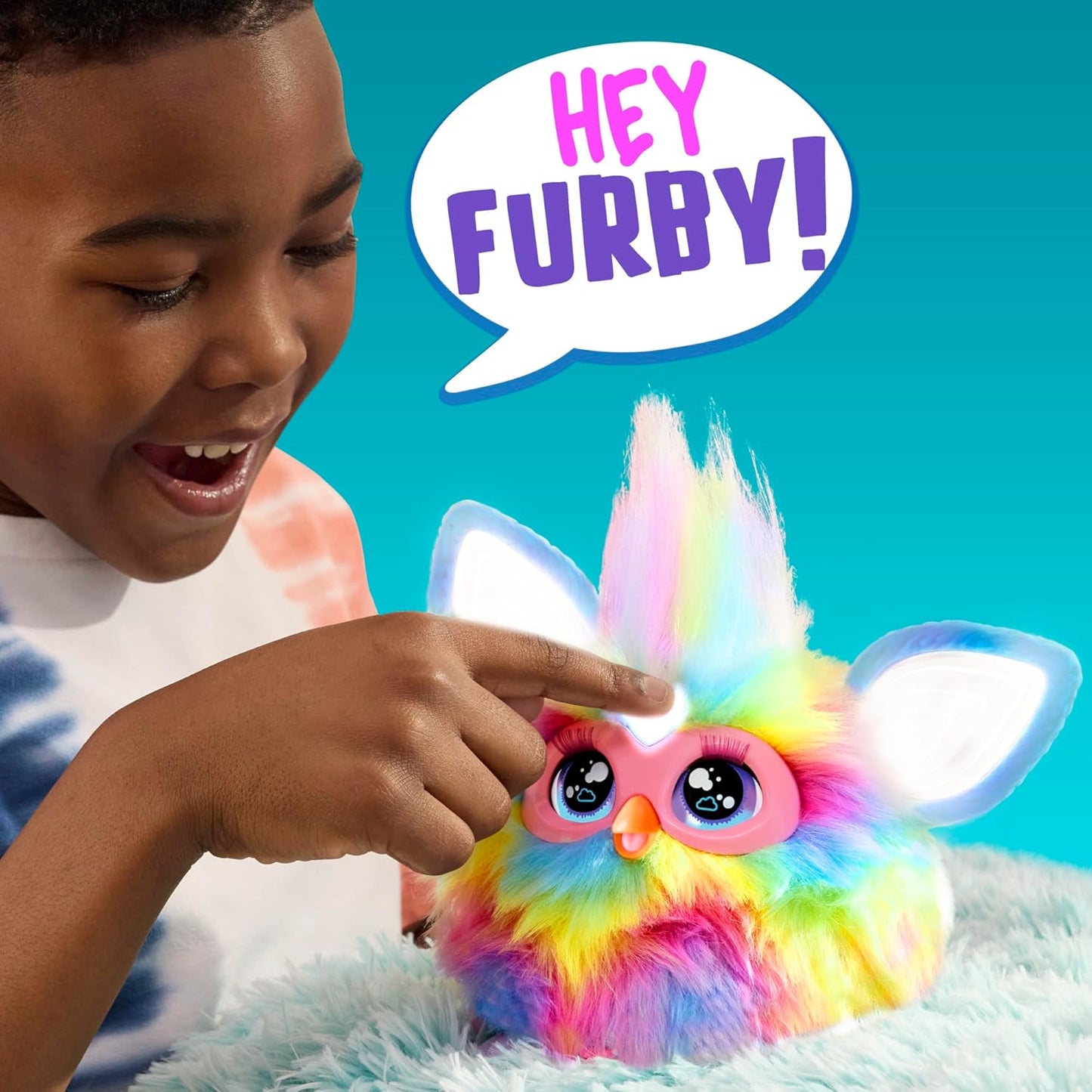 Furby Tie Dye, 15 Fashion Accessories, Interactive Plush Toys for 6 Year Old Girls & Boys & Up, Voice Activated Animatronic (Copy)