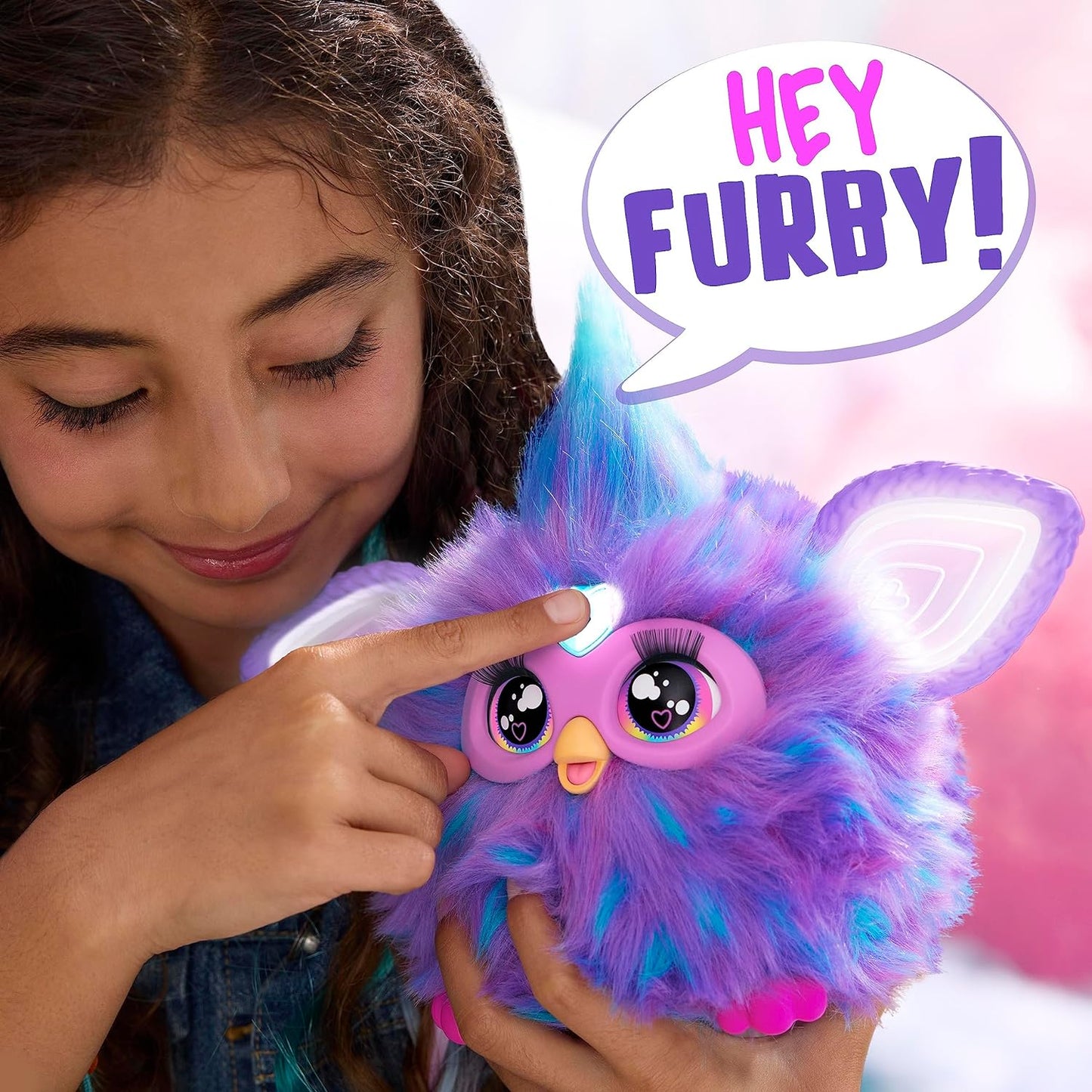 Furby Purple, 15 Fashion Accessories, Interactive Plush Toys for 6 Year Old Girls & Boys & Up, Voice Activated Animatronic