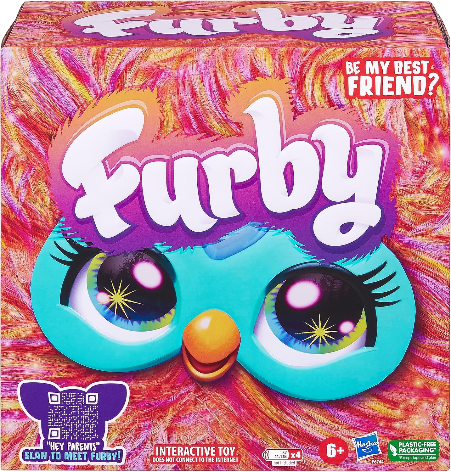 Furby Coral, 15 Fashion Accessories, Interactive Plush Toys for 6 Year Old Girls & Boys & Up, Voice Activated Animatronic