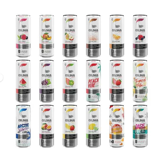 CELSIUS Assorted Flavors Official Variety Pack, Functional Essential Energy Drinks, 12 Fl Oz (Pack of 12)