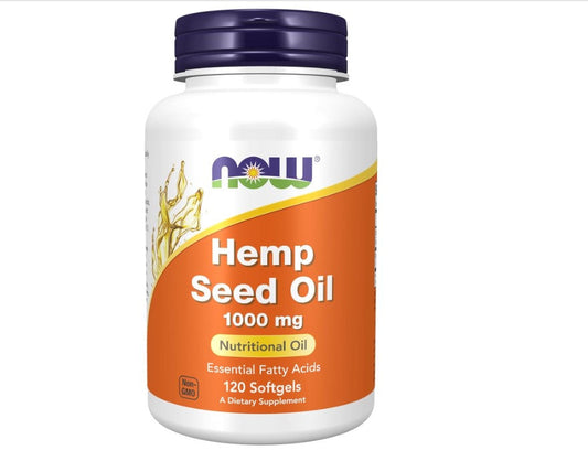 NOW Foods Hemp Seed Oil, 1000 mg, 120 Softgels