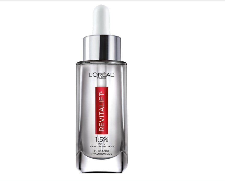 L'Oreal Paris Revitalift 1.5% Pure Hyaluronic Acid Face Serum, Hydrate & Reduce Wrinkles, Fragrance Free 1.7 oz