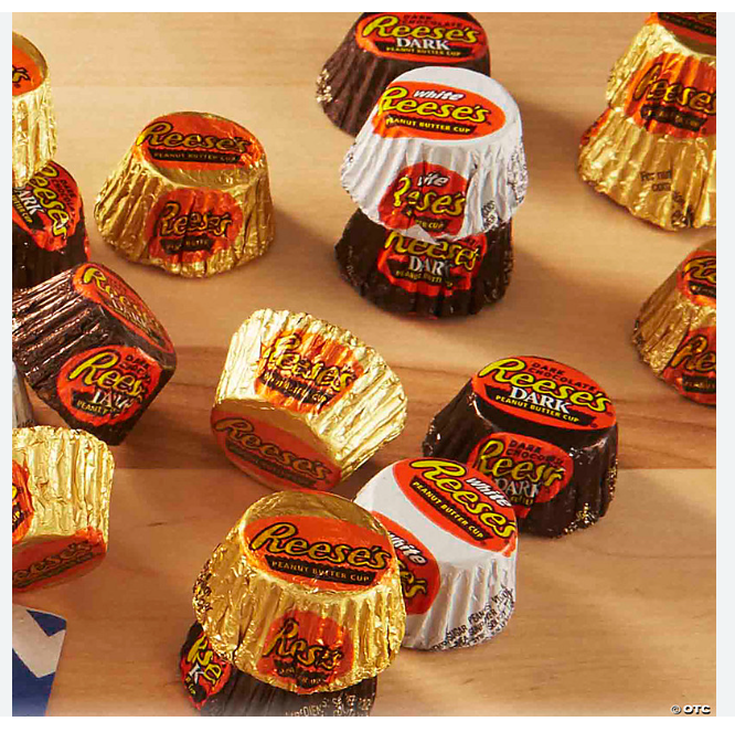 REESE'S Miniatures Assorted Flavored Peanut Butter Cups, Candy Party Pack, 32.1 oz