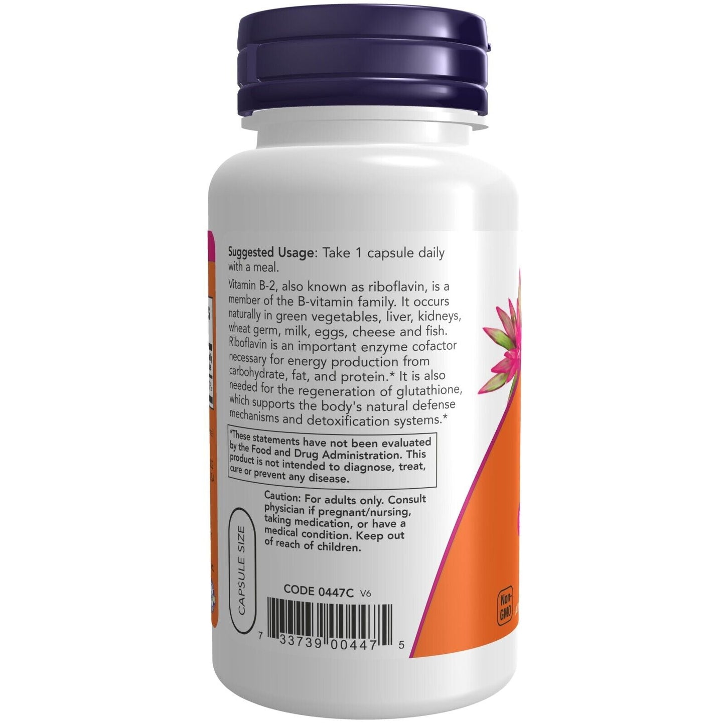 NOW Foods B-2 100 mg, 100 Veg Capsules