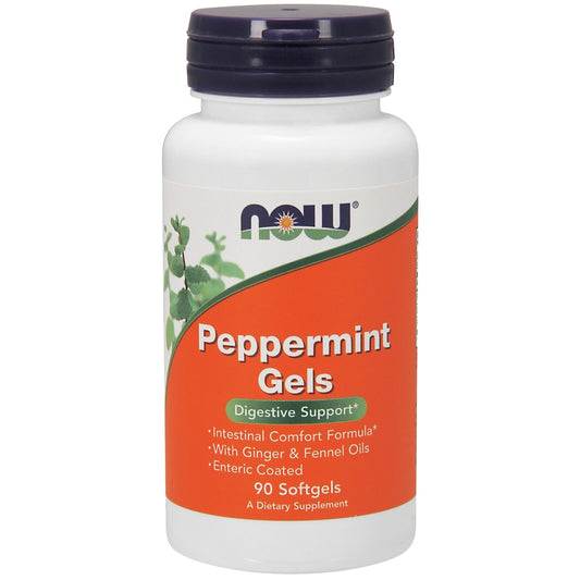 NOW Foods Peppermint Gels, 90 Soft gels