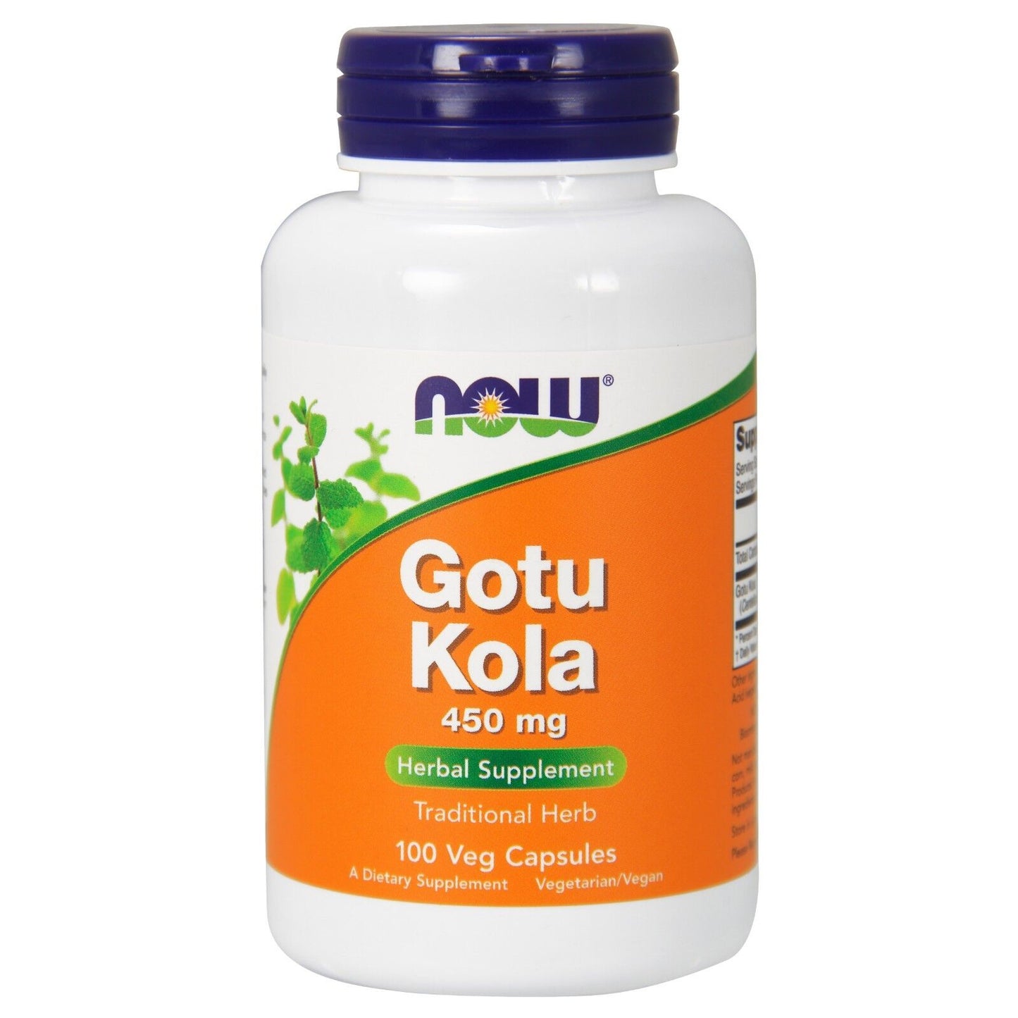 NOW Foods Gotu Kola, 450 mg, 100 Veg Capsules