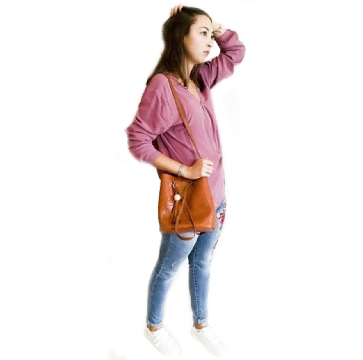 Womens Vegan Leather Shoulder Bag